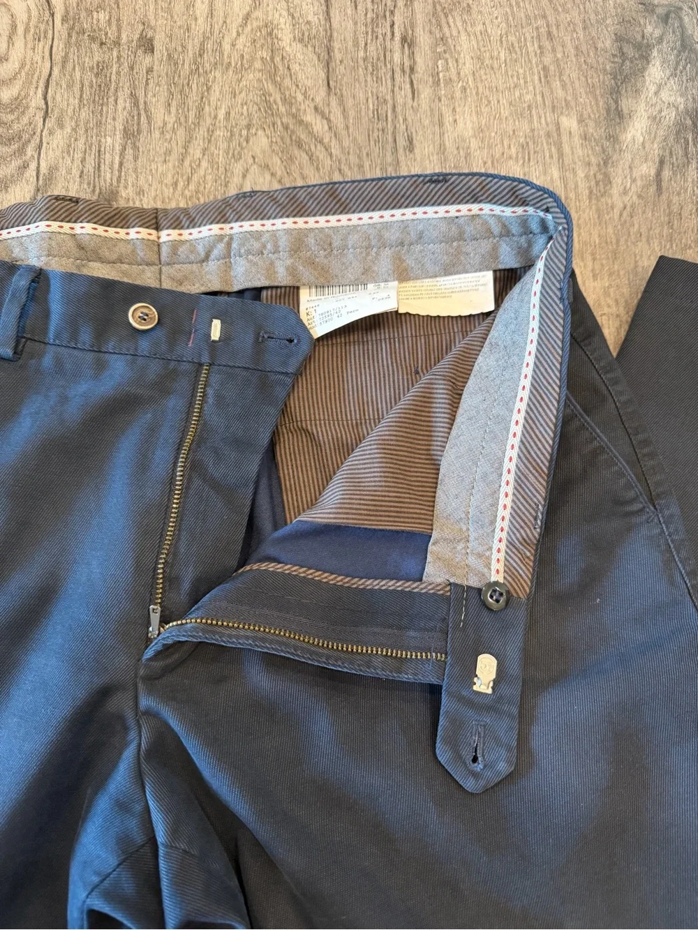 Hiltl Men’s Navy Chinos Trousers 36x30 – Model 57900 Pero